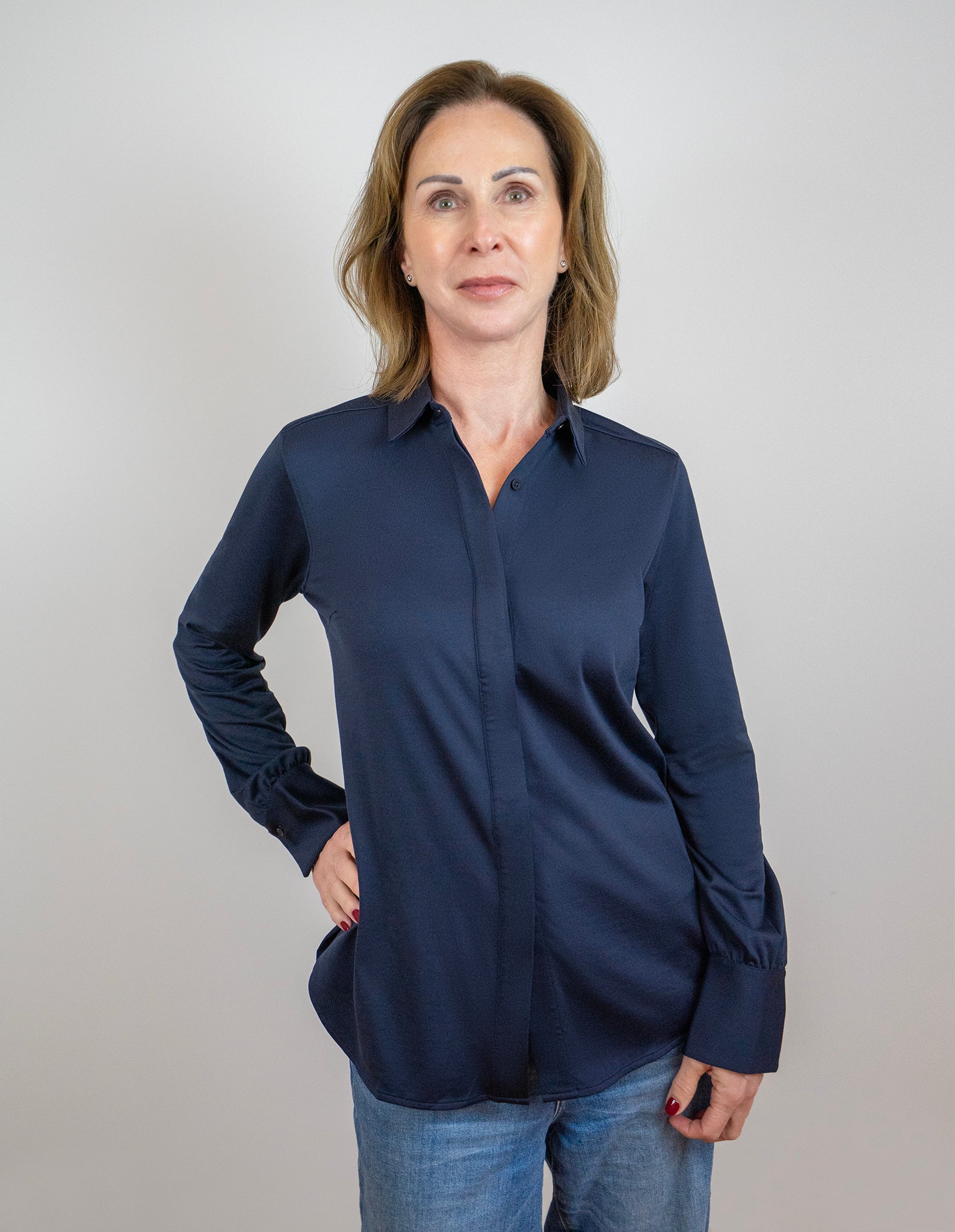 Lena jersey blouse